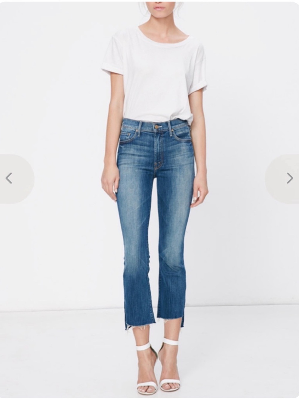 Mother Jeans Insider Crop Step Fray Not Rough Enough